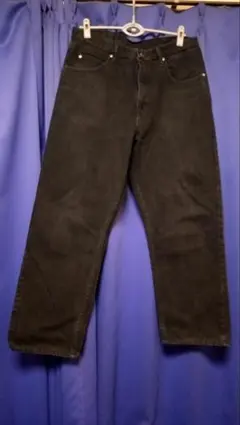 Wrangler ブラックデニム 34 X 32 リラックスフィット