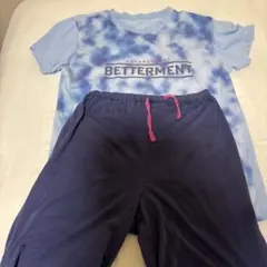 キッズ パジャマ 上下セット ブルー ネイビー