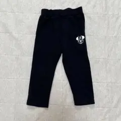 美品　ベビードール　ミニーマウス　80cm スウェットパンツ　黒　長ズボン