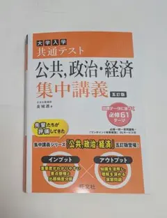 大学入学共通テスト公共,政治・経済集中講義　赤シート付き