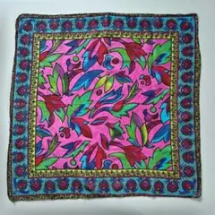 80s ミニ スカーフ　レトロ　アジアンテイスト　個性的