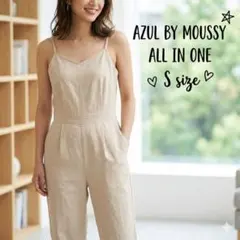 AZUL BY MOUSSY ベージュ サロペット ポリエステル100% S