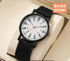 ⭐スタイリッシュ⭐シンプルデザインメンズ腕時計ブラック