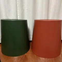 ✨希少廃番✨ 無印良品 ポリプロピレン スタッキングスツール 椅子 4脚 赤緑 無印良品 ポリプロピレン スタッキングスツール 緑 グリーン