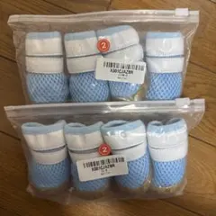 新品未使用 犬用シューズ Mサイズ 2セット（8足） 洗い替えに◎のサムネイル