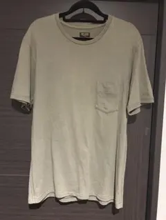 Mr.OLIVE オリーブグリーン Tシャツ フロントポケット付き LARGEのサムネイル