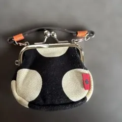 あやの小路 がま口 ポーチ ドット柄