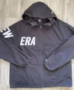NewEra希少フード付ブルゾン ジャケット ブラック サイズ L