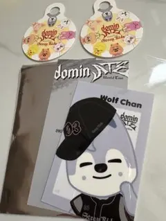 straykids dominATEエコパシャトルバス特典ステッカーウルフチャン