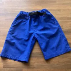 青いハーフパンツ 105-115cm ウエストベルト付き