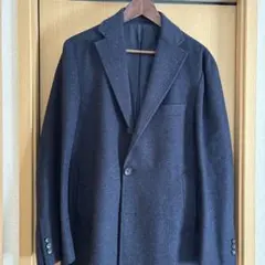 EDIFICE ネイビー　チェスターコート
