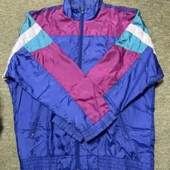 90s adidas ナイロンジャケット 紫/ピンク/青/緑