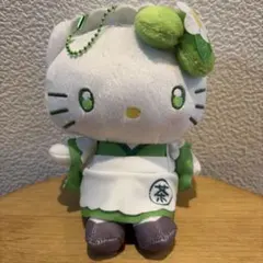 サンリオ　ハローキティ キティちゃん　マスコットポーチ　抹茶　ぬいぐるみ