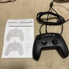 マクロ機能付　Switch Cyber ジャイロコントローラー有線ブラック