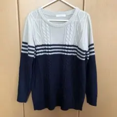 chocola raffine ケーブルニットセーター 長袖