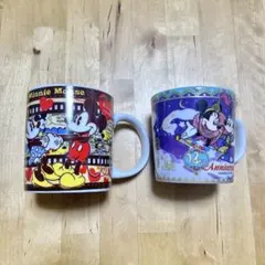 東京ディズニーシー 14周年記念マグカップ　ミッキー&ミニーマグカップ　セット