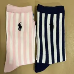 初出品　限定品❗️ 新品　女性　ポロラルフローレン　綿ソックス2足組　送料無料