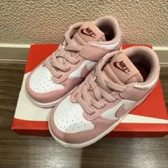 【未使用品】NIKE DUNK LOW 13cm ホワイト　ピンク