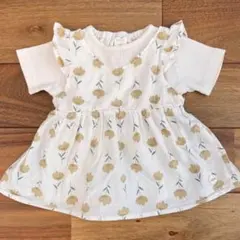 futafuta花柄 Tシャツ チュニック80