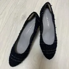 JELLY BEANS ブラック フラットパンプス