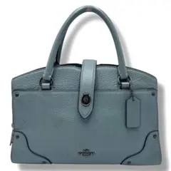 COACH コーチ ハンドバッグ トートバッグ ターンロック ブルー