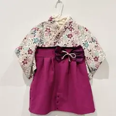 【極美品】スウィートマミーの袴ロンパース　80サイズ