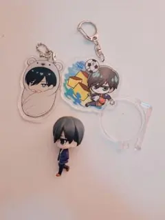 ブルーロック 糸師凛 バラ売り可アクリルキーホルダー・フィギュア・缶バッジセット