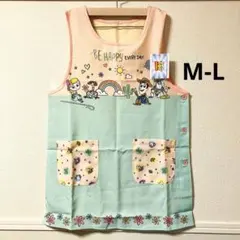 【新品】トイストーリー　保育士エプロン　ピンクグリーン　コラボ　春花ハート