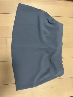 グレー フレアスカート ポリエステル