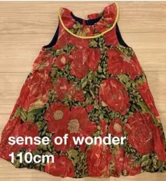 センスオブワンダー　リバティ　ワンピース　ドレス　100〜110 姉妹コーデ可