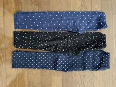 UNIQLO キッズドット柄 レギンス 3点セット　120cm