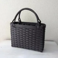 クラフトバンド　かごバッグ　ハンドメイド