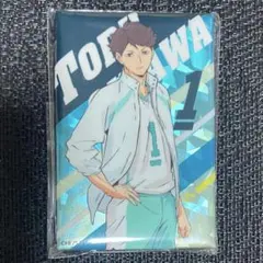 ハイキュー　及川徹　スタンド缶バッジ　ホログラム