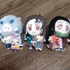 鬼滅の刃　ぬいぐるみ　3点セット　きめつのやいば　ねずこ