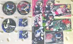 ペルソナ5　アクリルキーホルダー　缶バッジ風ミラー　カード