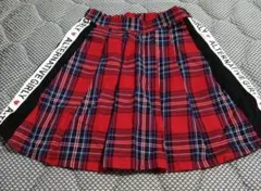 ALGYチェック柄プリーツスカート140センチ