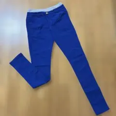 smiley love キッズ　ロングパンツ　スキニー　ブルー　160