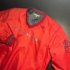 ★カステルバジャック★Vネック プルオーバー 中綿入 赤 サイズ46★ゴルフ