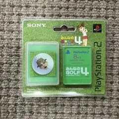 プレイステーション2 メモリーカード SONY純正品 みんなのGOLF4 新品