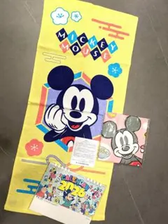 【ミッキーマウス タオルセット カレンダー付き　第一生命】