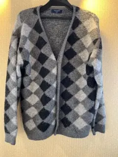 BACK NUMBER ダイヤモンド柄 カーディガン M
