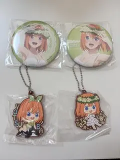 中野四葉 缶バッジ ラバーストラップ