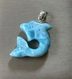 特別SALE　高品質　ラリマー　イルカ　ペンダント