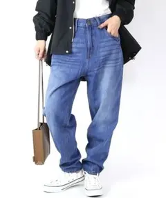 未使用and it(LARU)☆深ゆるまたサルエルデニム