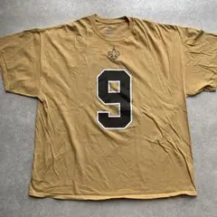 NFL セインツ BREES 9 プリント Tシャツ ゴールド系2XLのサムネイル