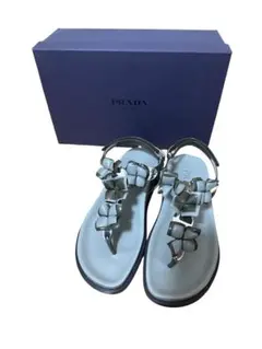 ［美品］PRADA フラワーモチーフ サンダルプラダ 　 35cmのサムネイル