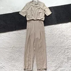 エンフォルド/38/薄茶/オールインワン/ドッキングデザイン/ポケット付き/春夏