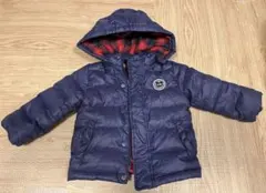 キッズ フード付き ネイビー ジャケット
