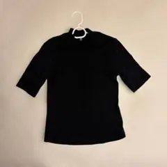 ユニクロ 黒 半袖 Tシャツ ストレッチ 素材