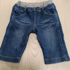 ♥️size120デニムブルー ハーフパンツ ゴムウエスト♥️